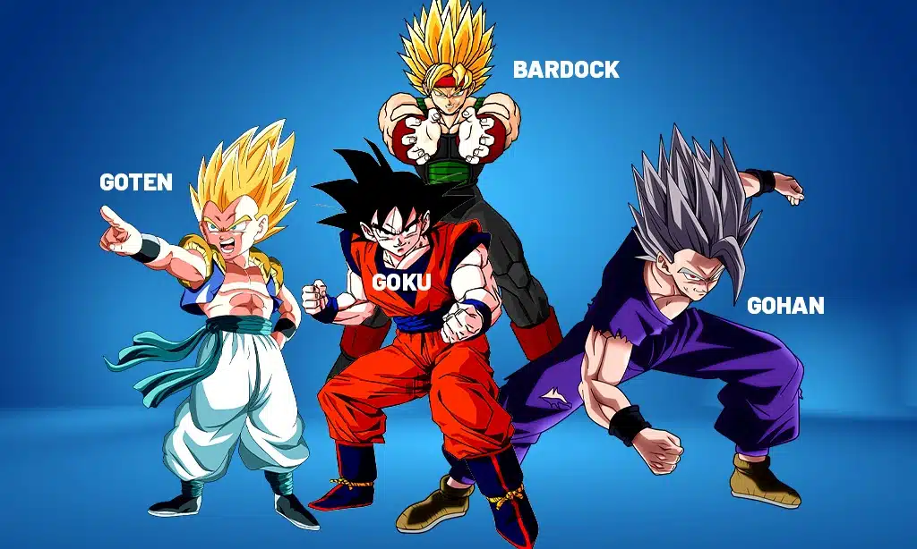 goten-goku-bardock-and-gohan
