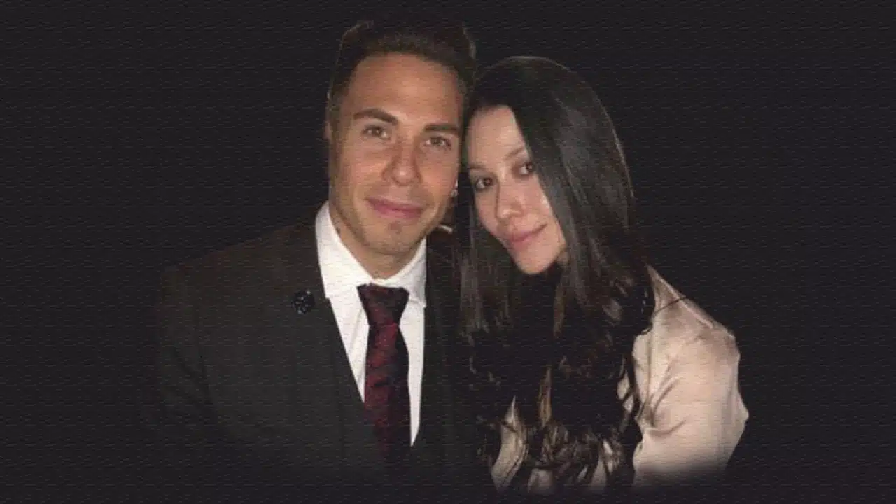 Apolo Ohno and Bianca Stam