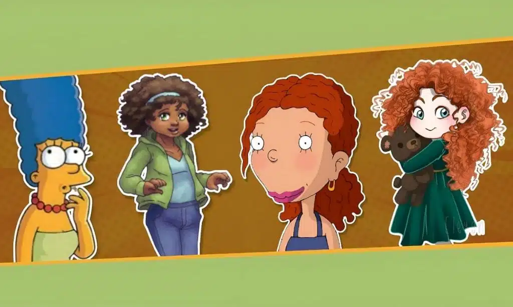 Cartoon Characters With Curly Hair
