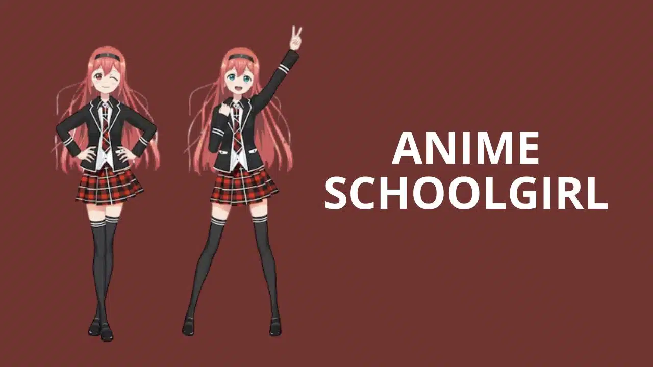 anime schoolgirl