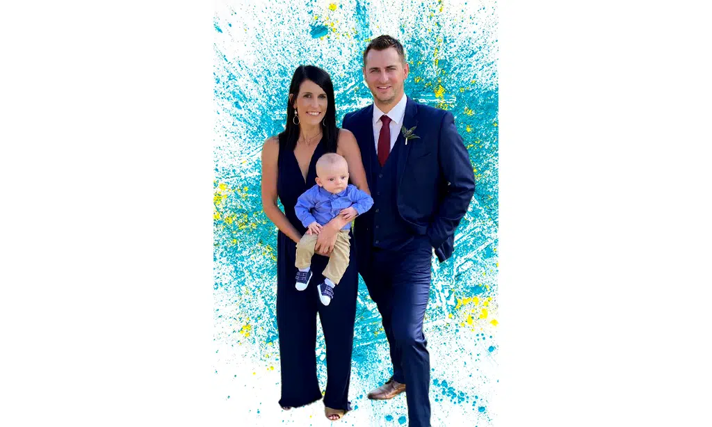 Carlie Malm with her family