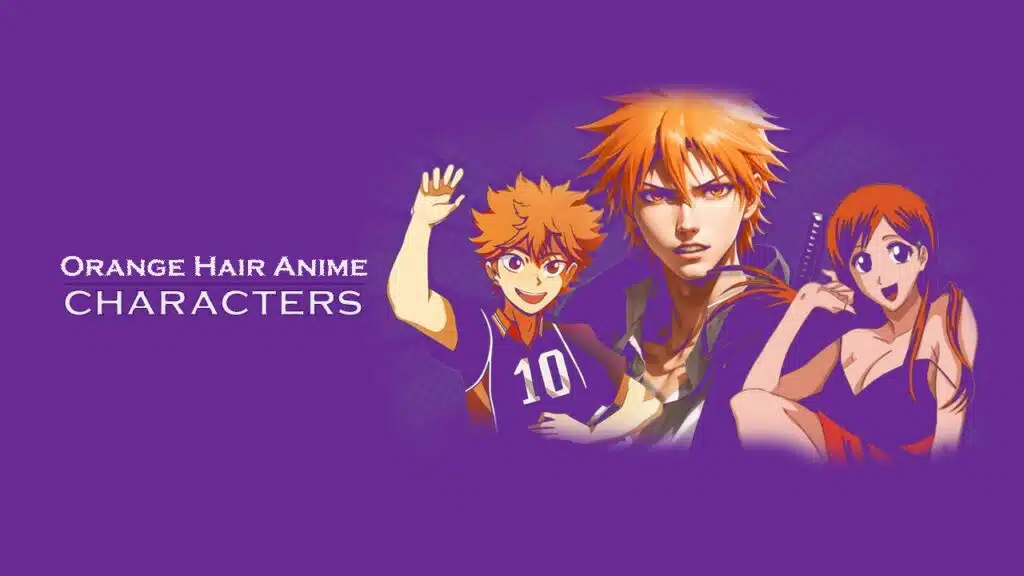 orange hair anime characters