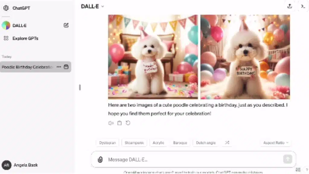 ChatGPT Paid Users Dalle Image Editing