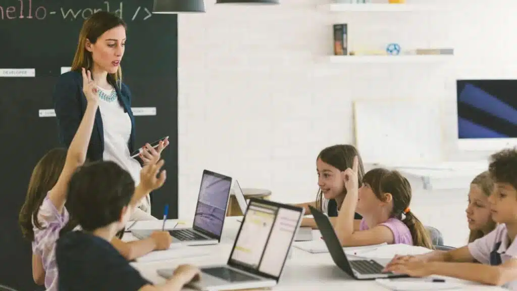 Kids Coding In School