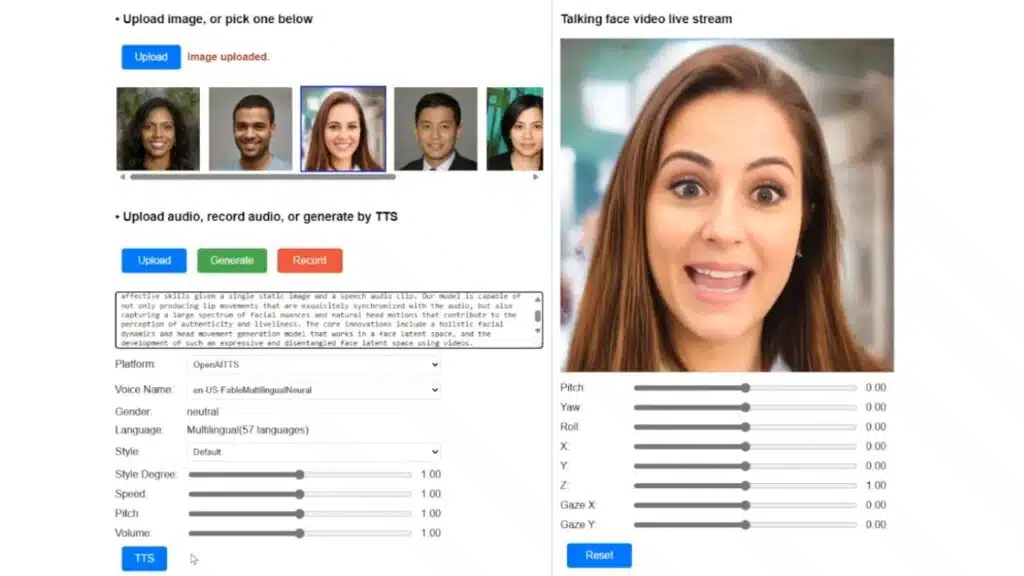 Microsoft Vasa 1 AI Animates Images to Move Speak