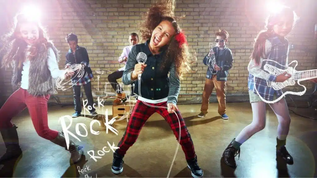 Childern learning and growing with their teacher in a daycare environment