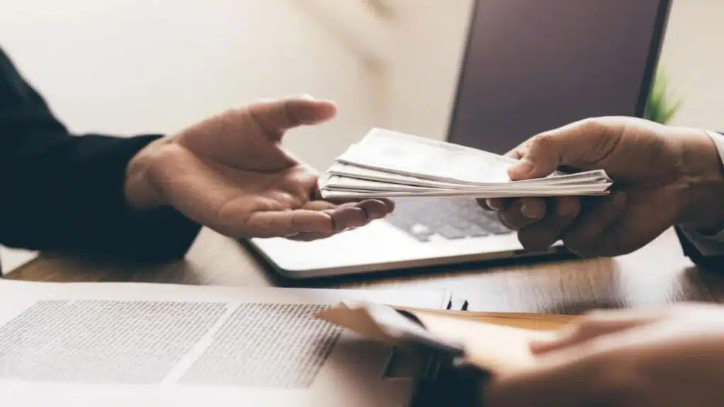 Entrepreneurs are receiving money