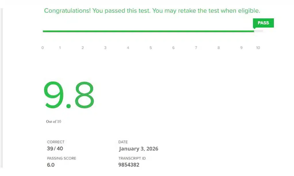 Fiverr English Test Answers Proof