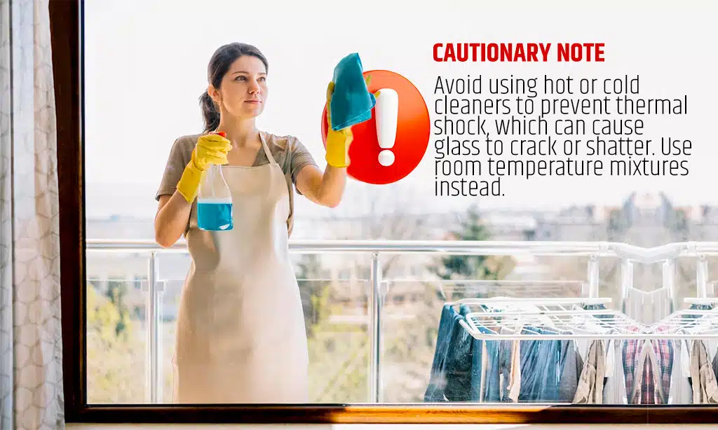 Cautionary Note for Window Cleaning at Home