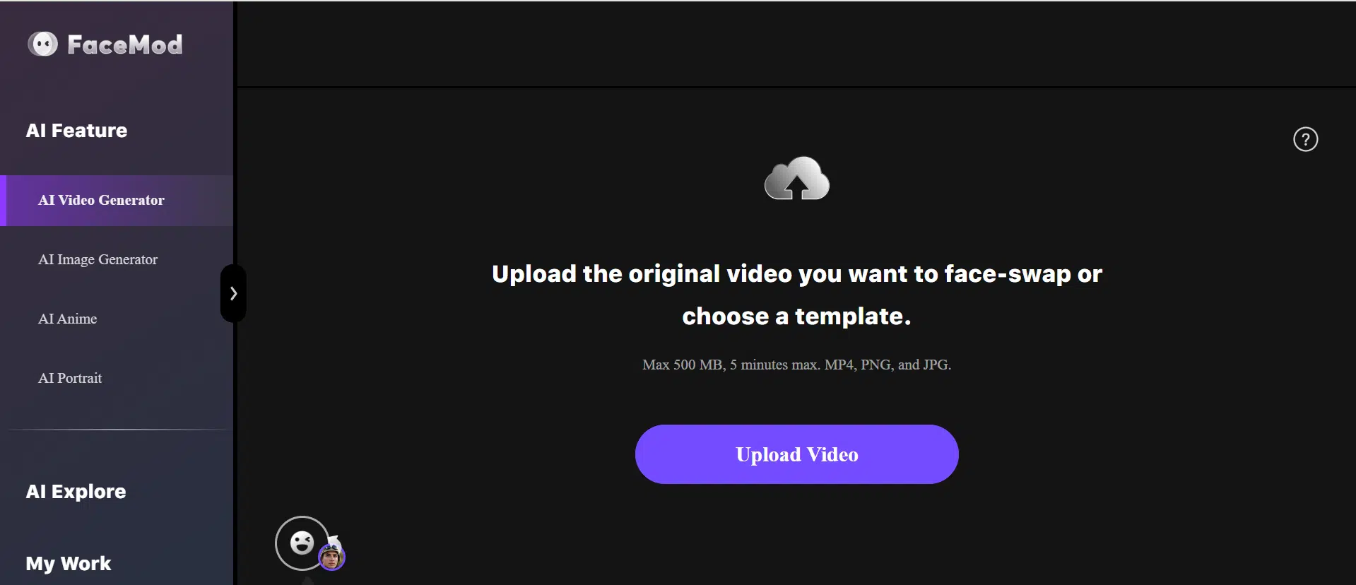 upload image to swap