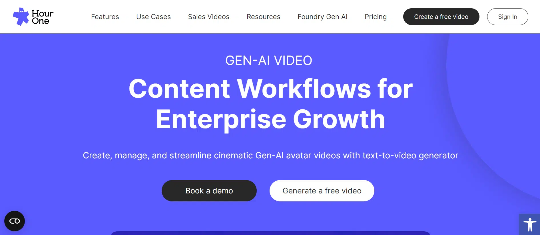 hourone website interface