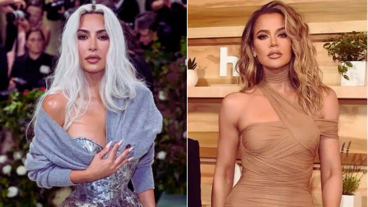 khloe kardashian reacts kim corset 2024 met gala