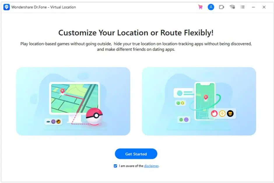 Access the Virtual Location Feature