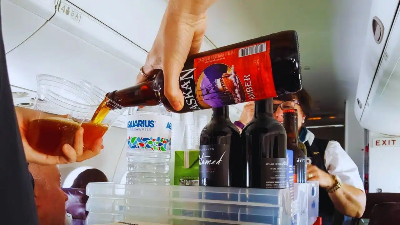 Airplane Drinks Skip for Safe Flight