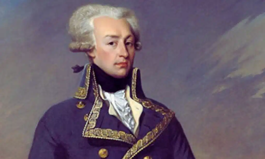Marquis de Lafayette lands in the US