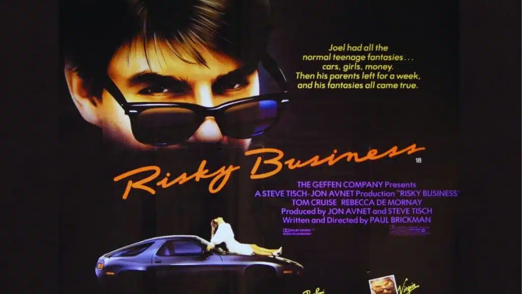RISKY BUSINESS 1983 Warner Bros film with Tom Cruise