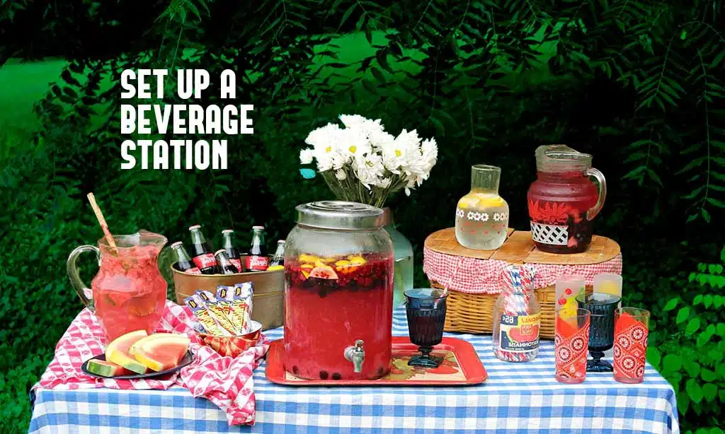 Set Up a Beverage Station