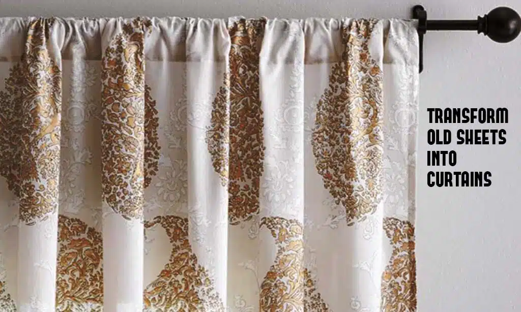 Transform Old Sheets into Curtains