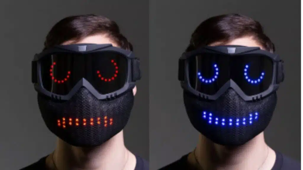 animated emoji led mask