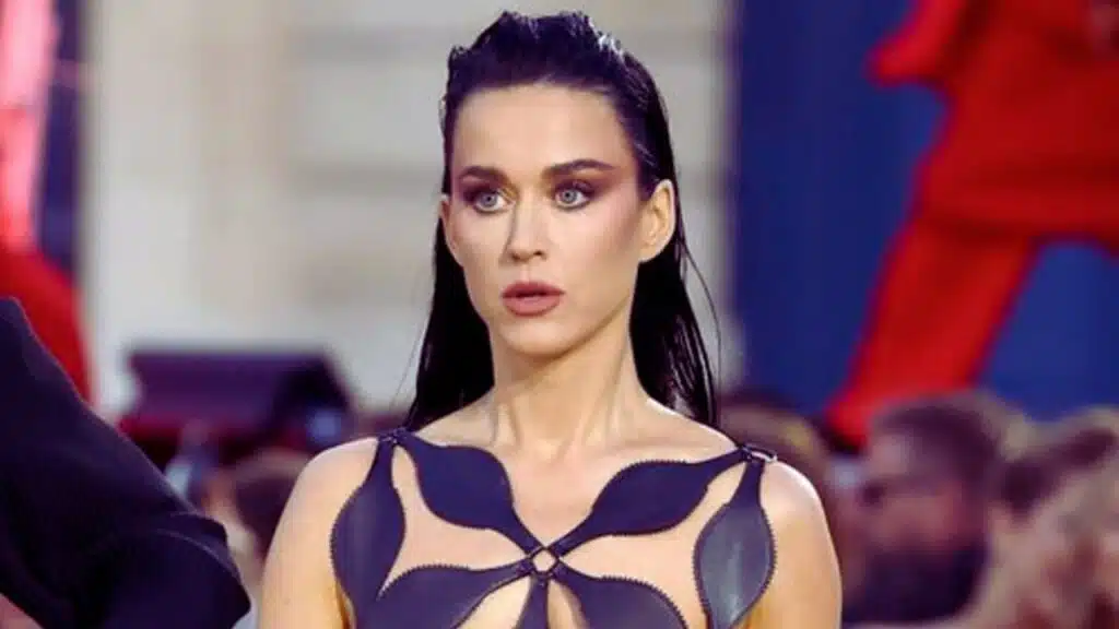katy perry stuns naked dress paris event