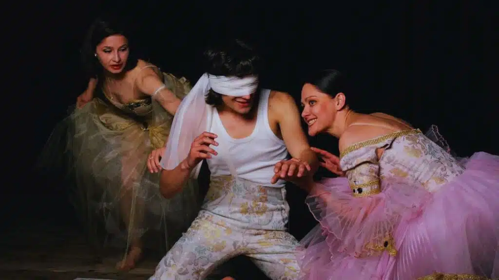 ballet trio ballerina dancer actress actor player stage theater boy man stage performance national ballet opera culture