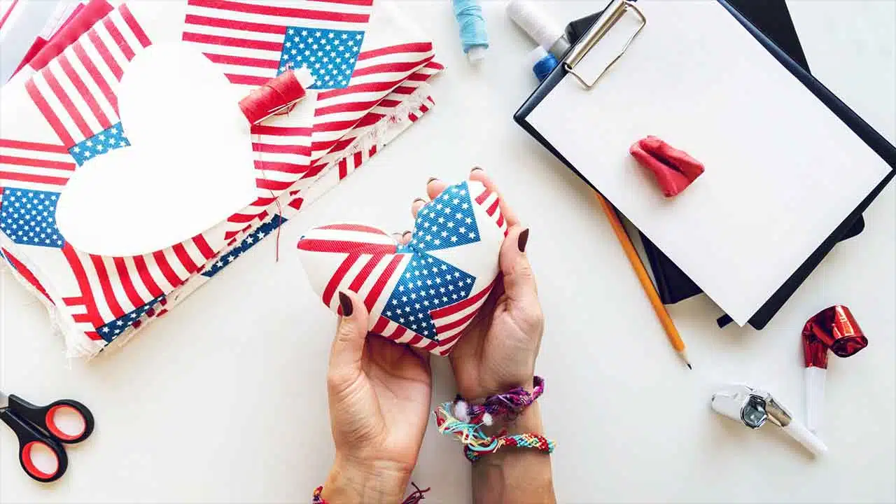Have a Red, White, and Blue Craft Station