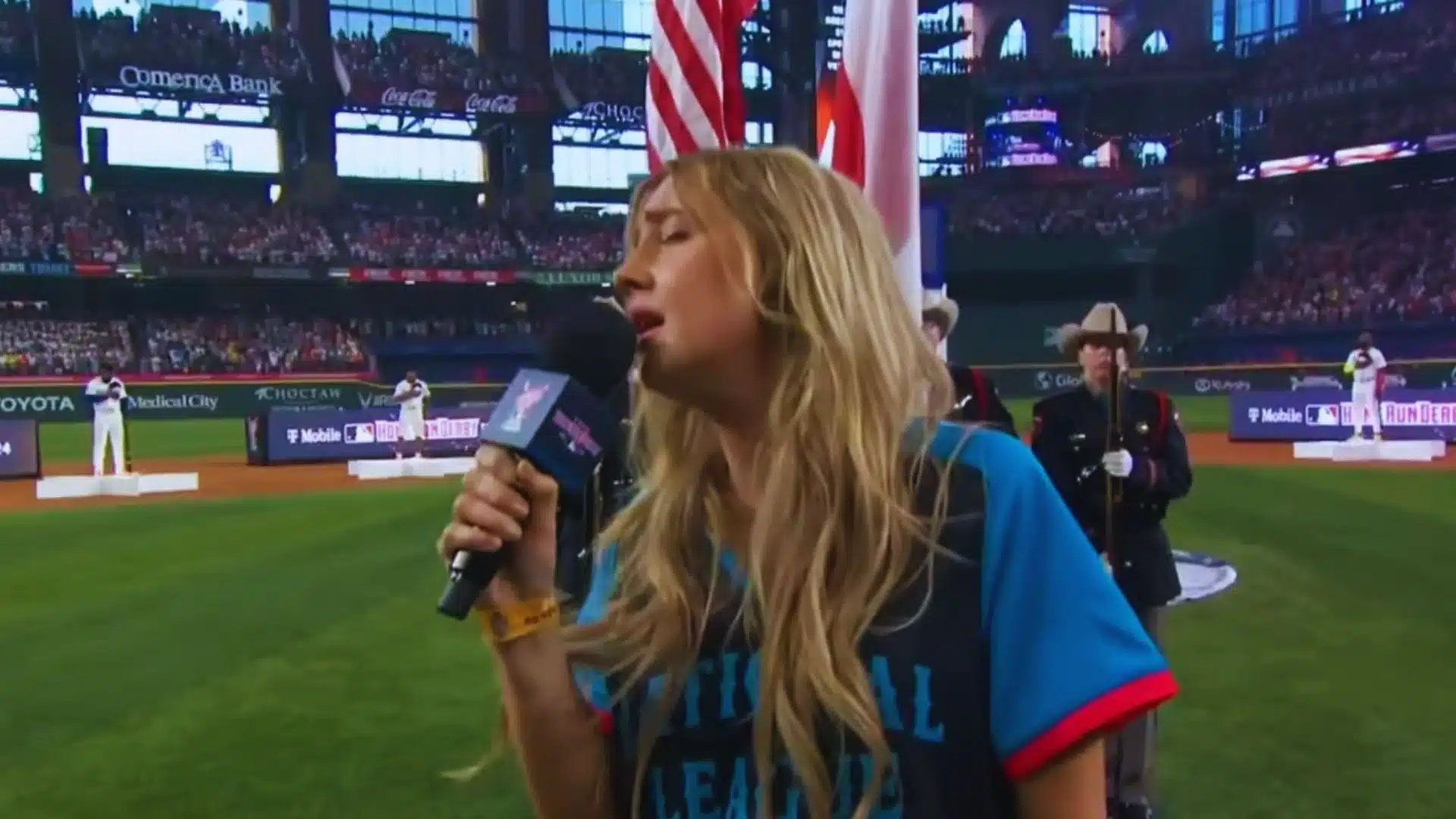 Home Run Derby Ingrid Andress National Anthem