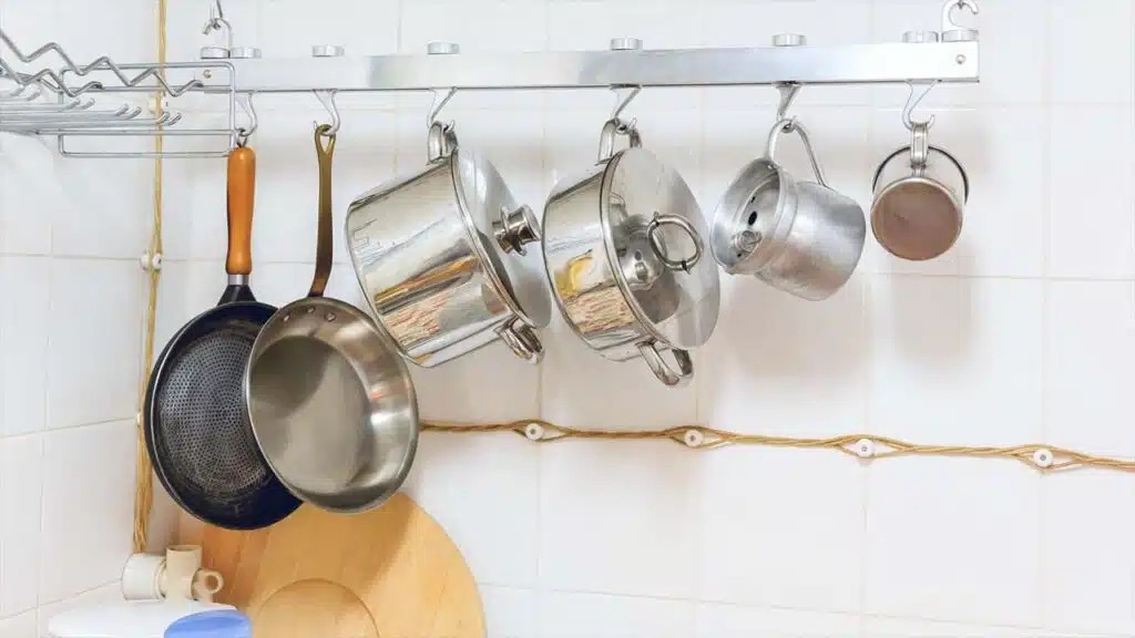 Wall Mounted Pot Rack