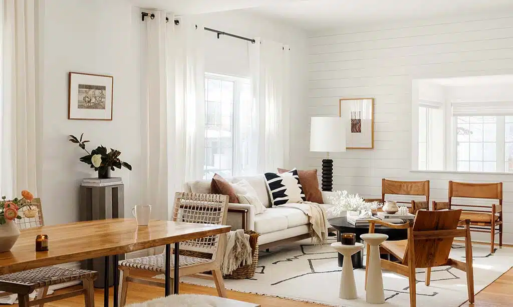 Bright and cozy living room with modern decor.