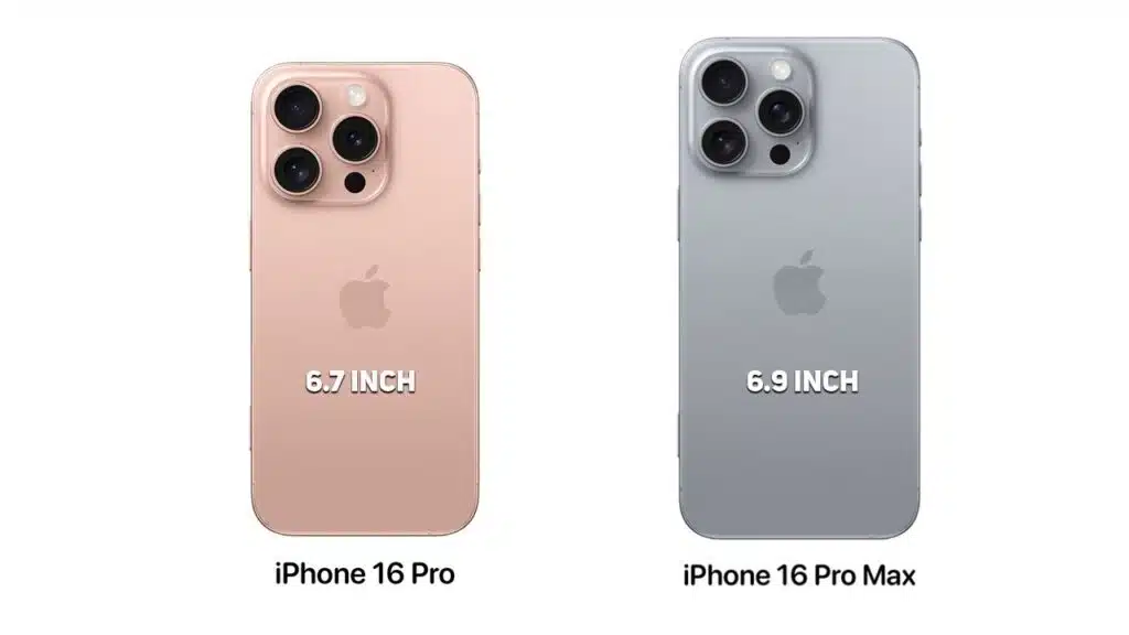 Display Sizes for iPhone 16 Pro and Pro Max