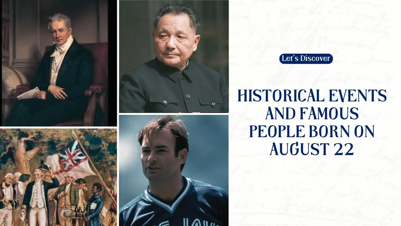Historical Events and Famous People Born on August 22