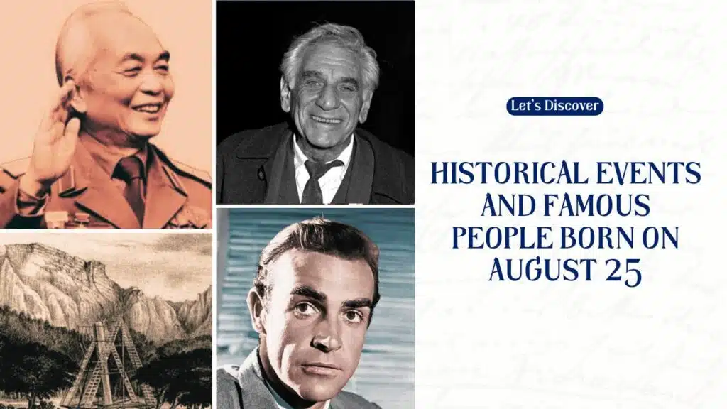 Historical Events and Famous People Born on August 25