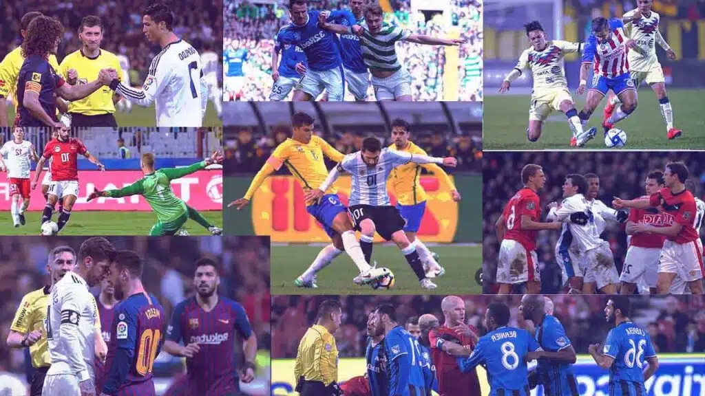 Most intense soccer moments featuring players in action