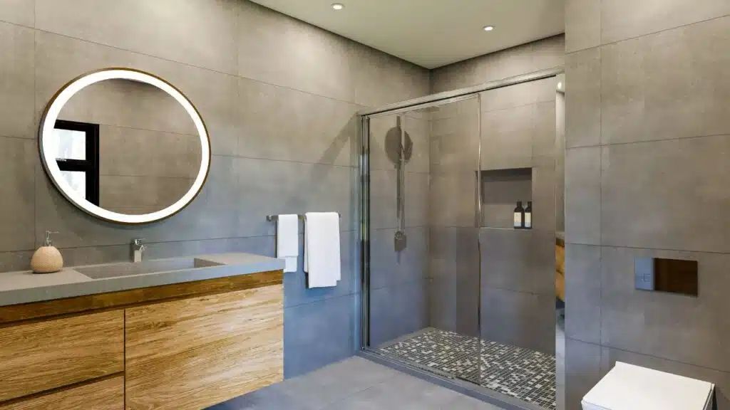 modern bathroom with a minimalist design