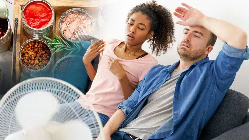 Stay cool in heatwaves: drink water, eat light