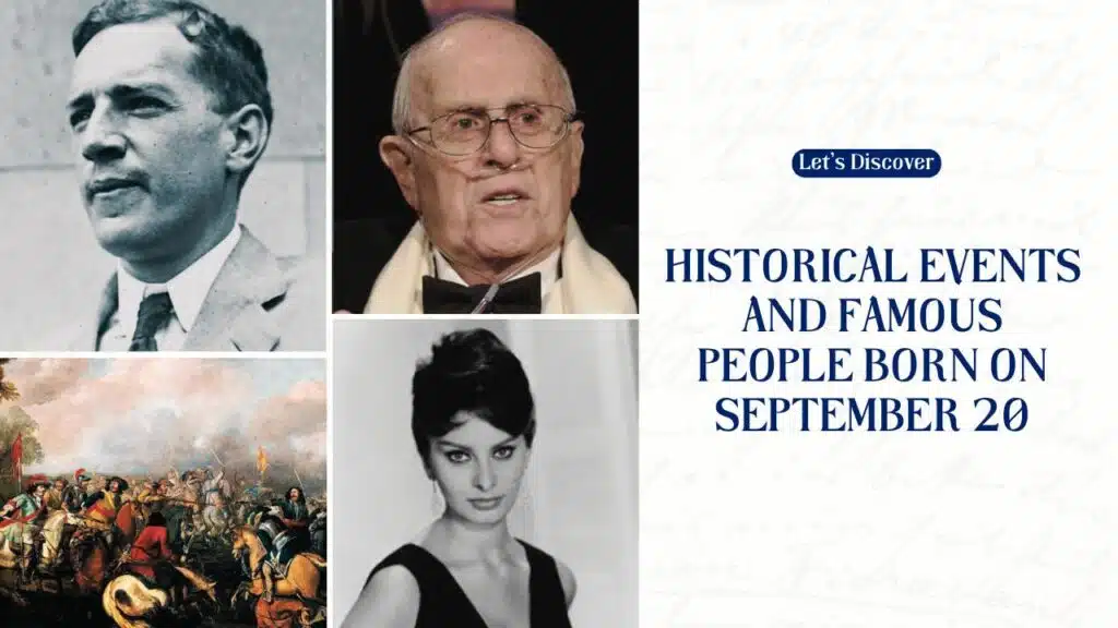 Historical Events and Famous People Born on September 20