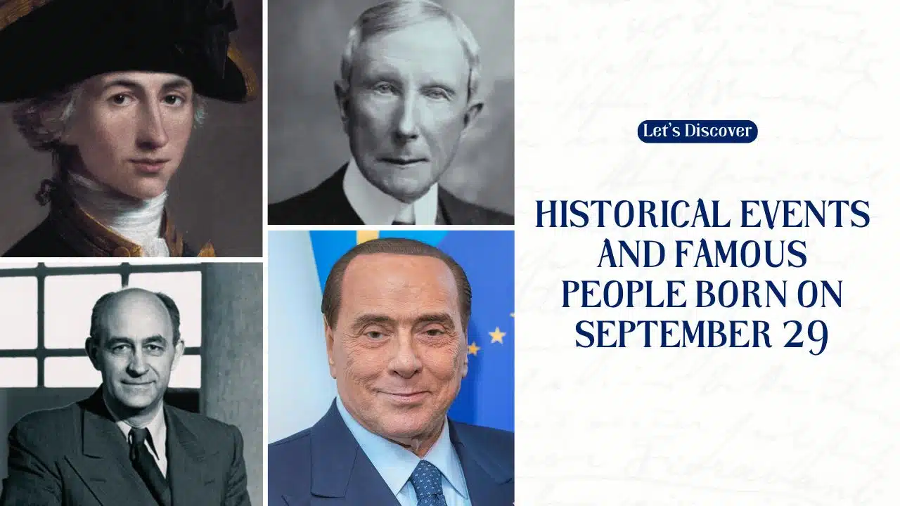 Historical Events and Famous People Born on September 29