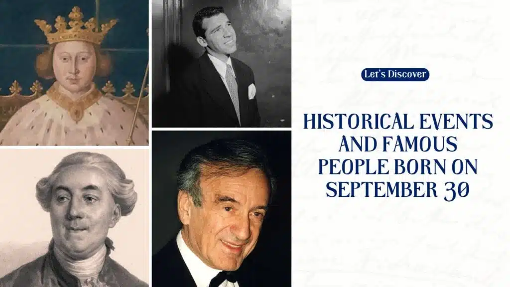 Historical Events and Famous People Born on September 30