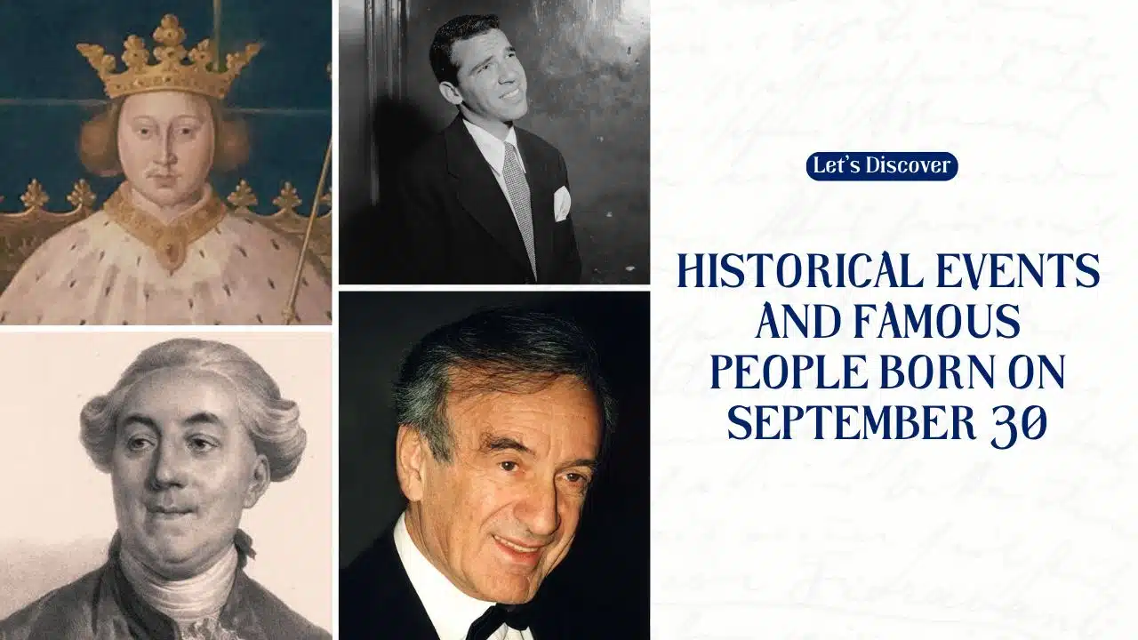 Historical Events and Famous People Born on September 30