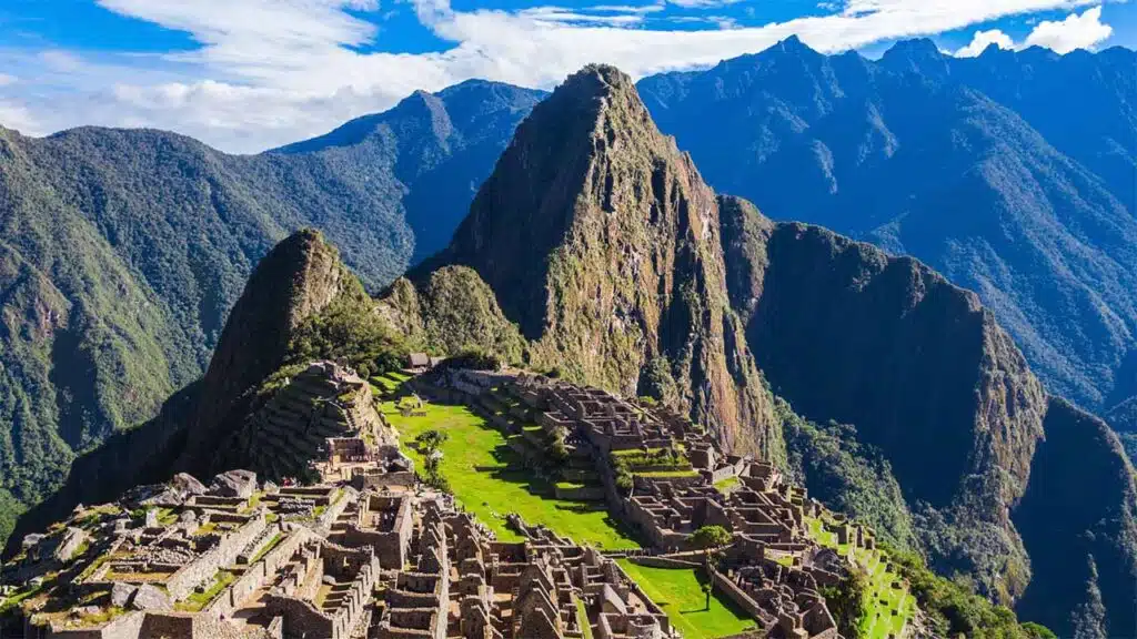 Iconic ancient ruins of Machu Picchu