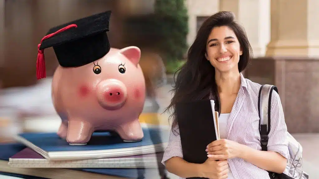 Symbolizing education-related savings or student loans