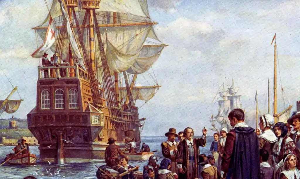 The Mayflower Departs