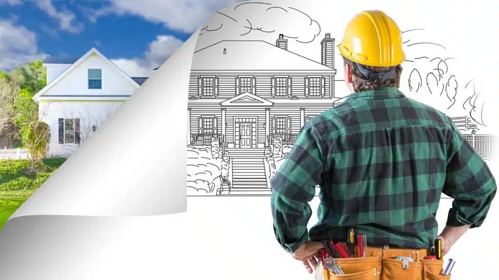 Symbolizing construction, home improvement, or renovation projects