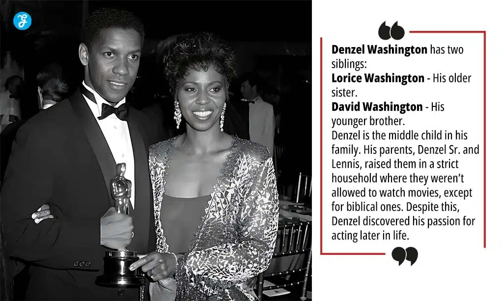 denzel washington with his sister lorice