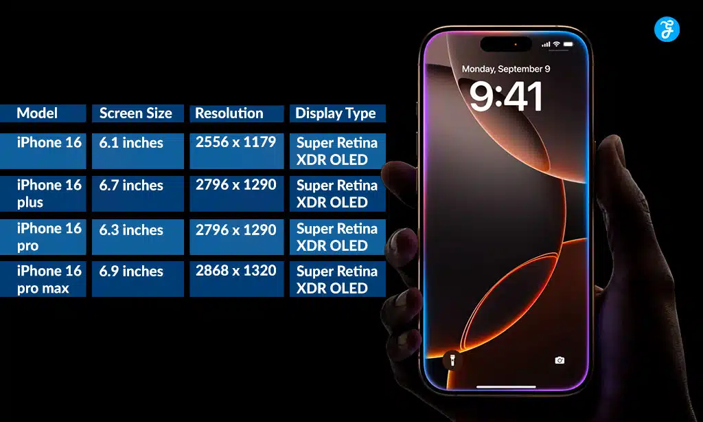 iPhone 16 Screen Dimensions and Display