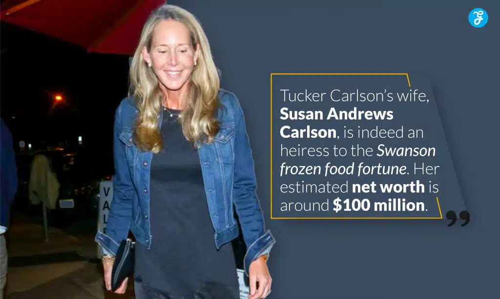 tucker carlson wife susan andrews net worth