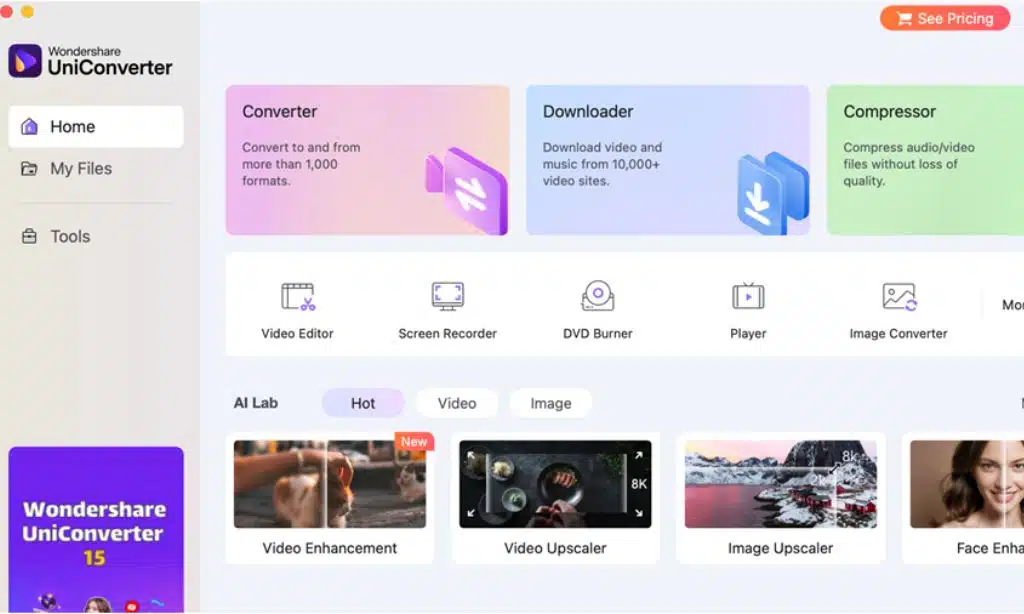 UniConverter homepage