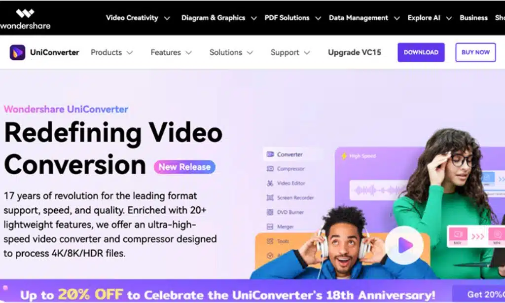 UniConverter homepage