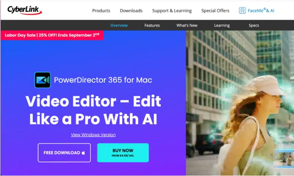 powerdirectorupscale video