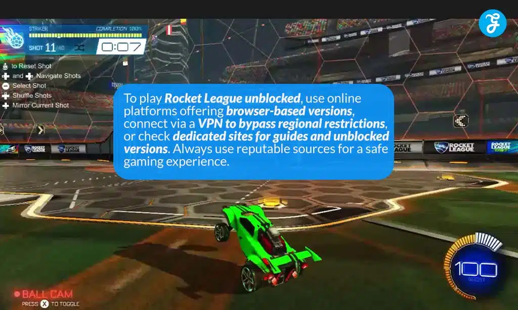 how to play rocket league unblocked